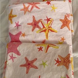 Pottery Barn Starfish Twin Size Sheet Set-excellent condition!